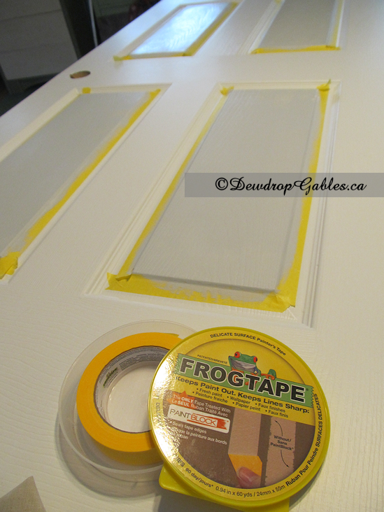 DIY-kitchen-makeover Bathroom door frog tape zpsaf45aa18 DIY Kitchen Makeover Part 1