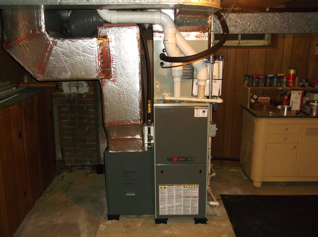my new trane gas furnace install pictures