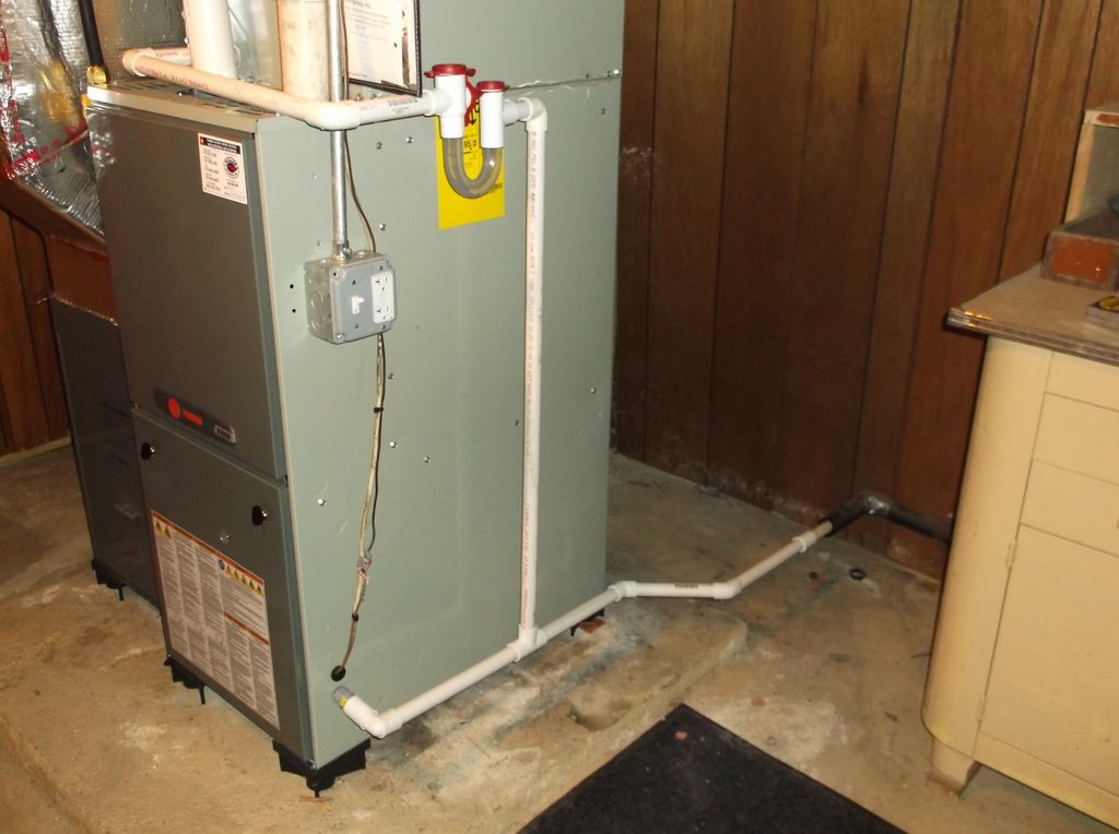 my new trane gas furnace install pictures